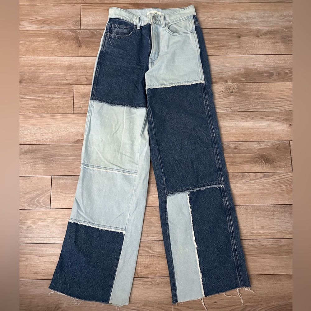 Patchwork Denim Jeans